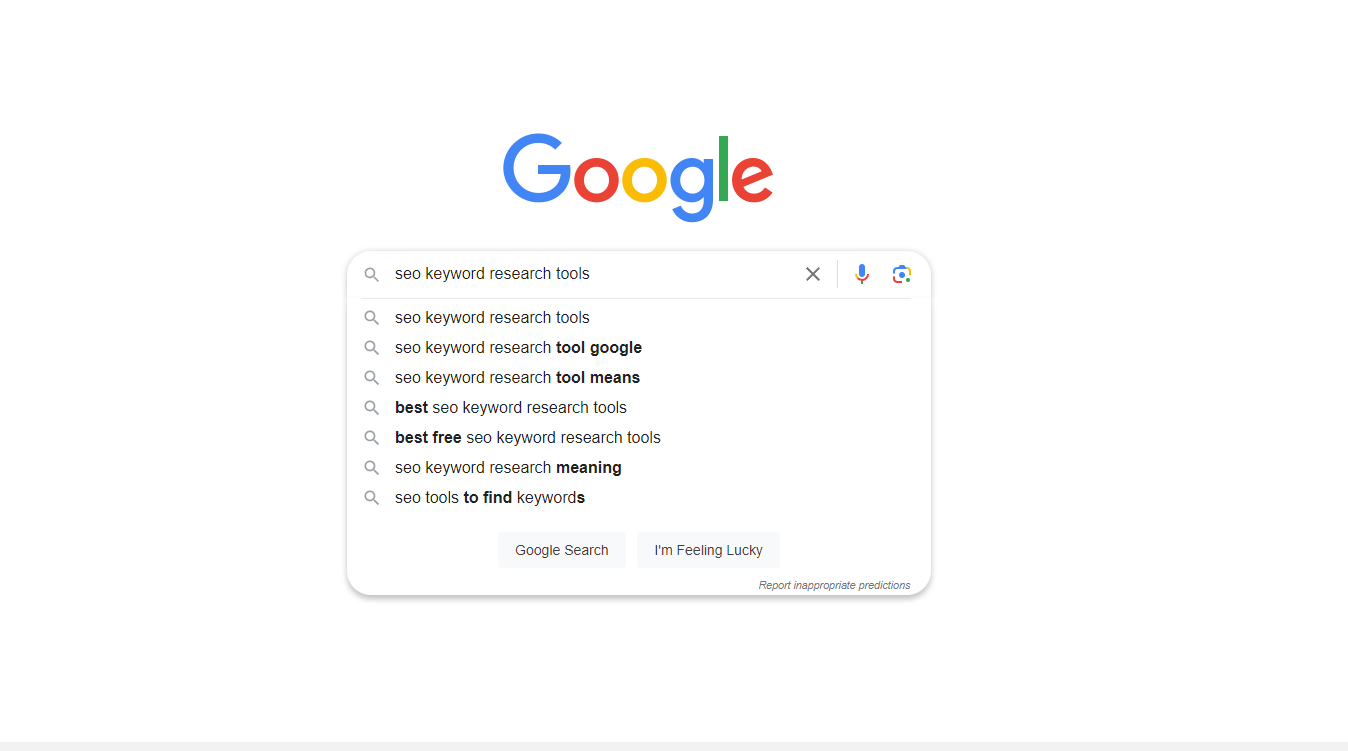 SEO Keyword Research Tools